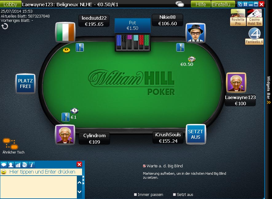 Poker traffic room