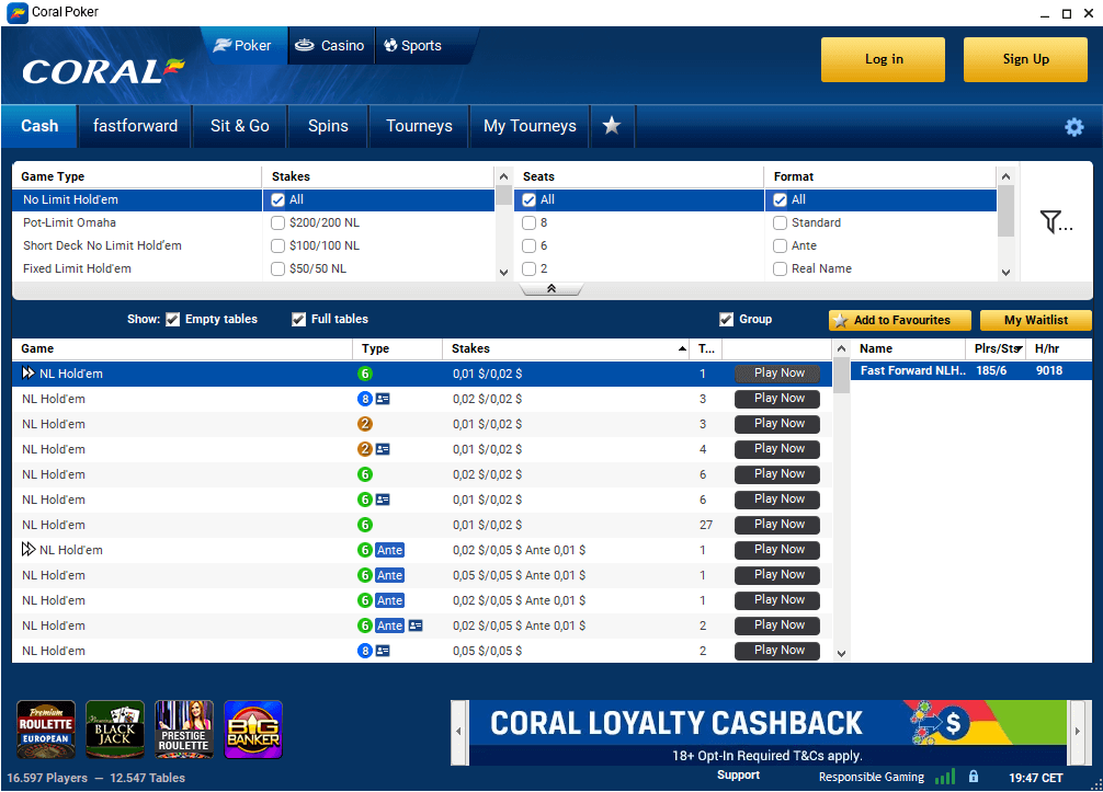 Coral Poker Software
