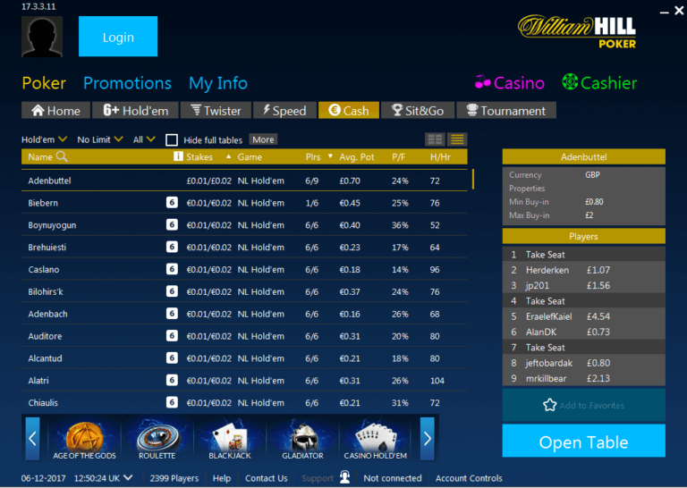 Приложение для Андроид и iOS Бонусы William Hill Poker