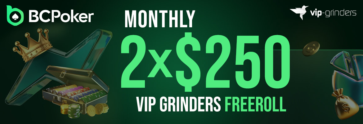 2x $250 BC Poker Freerolls