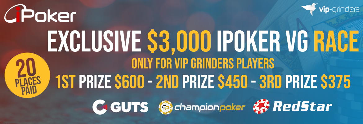 $3,000 iPoker VG Race $3,000 iPoker VG Race