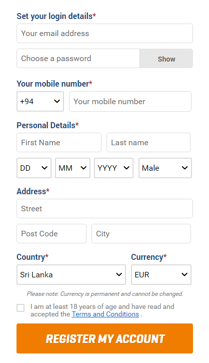 NordicBet Open Account