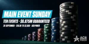 ACR Poker Puts $6.875M Across Ten OSS XL Tournaments on Main Event Sunday