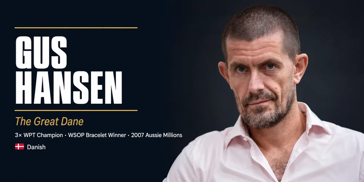 Gus Hansen Player Profile Gus Hansen poker player profile and net worth