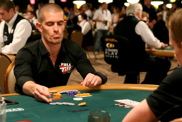 Gus Hansen Full Tilt era Gus Hansen in Team Full Tilt colours at the World Series of Poker