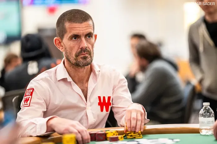 Gus Hansen Winamax WSOP Gus Hansen in a Winamax Team Pro shirt at the World Series of Poker