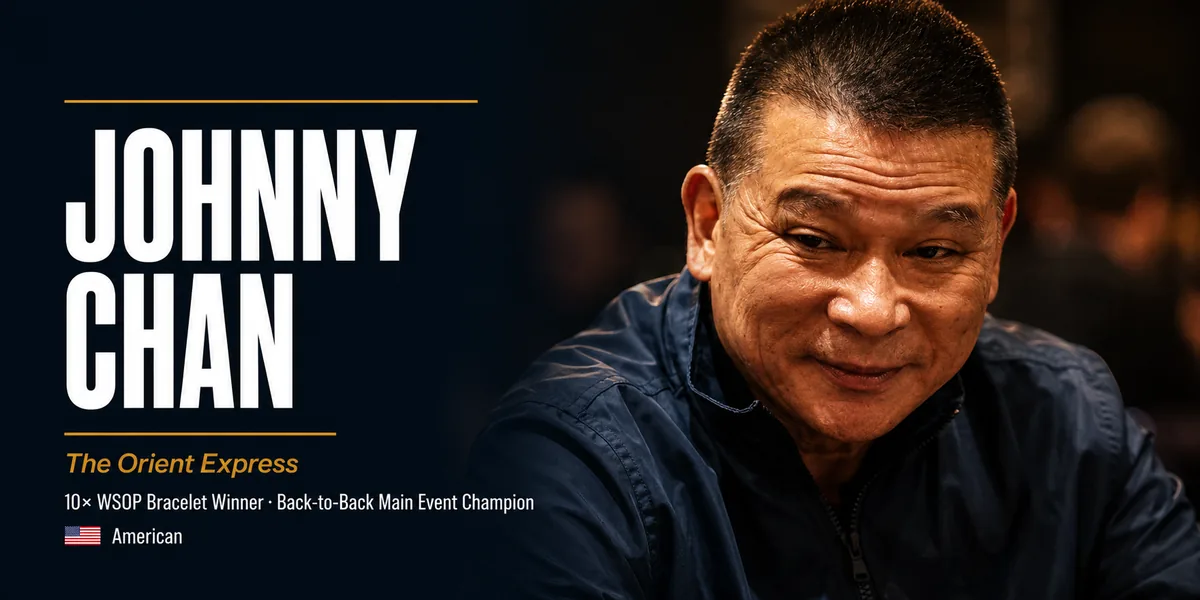 Johnny Chan Net Worth & Poker Career Johnny Chan two-time WSOP Main Event champion and ten-time bracelet winner