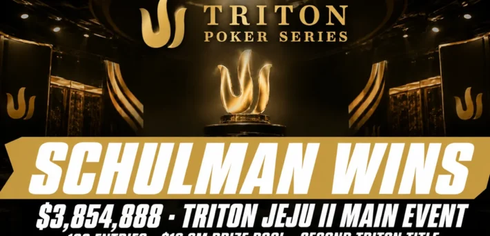 Nick Schulman wins the $100,000 Triton Jeju II Main Event for $3,854,888