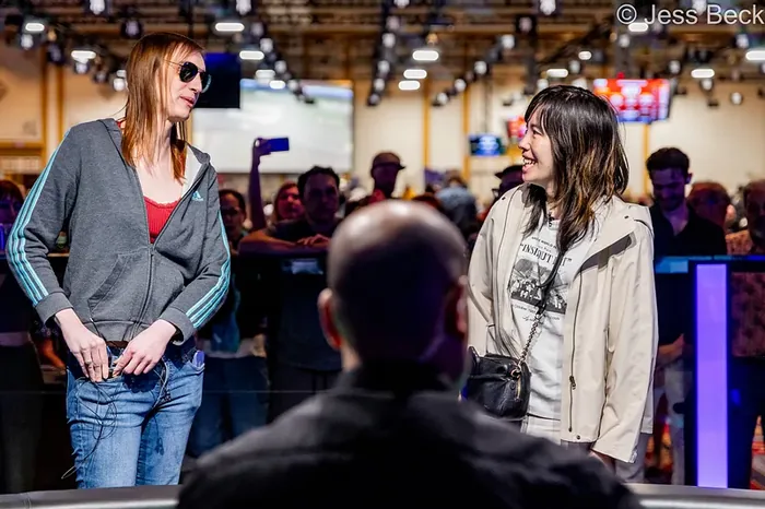 Skye Chen and Aubrey Williams Skye Chen and Aubrey Williams before their heads-up match for the WSOP 2026 Ladies Championship bracelet