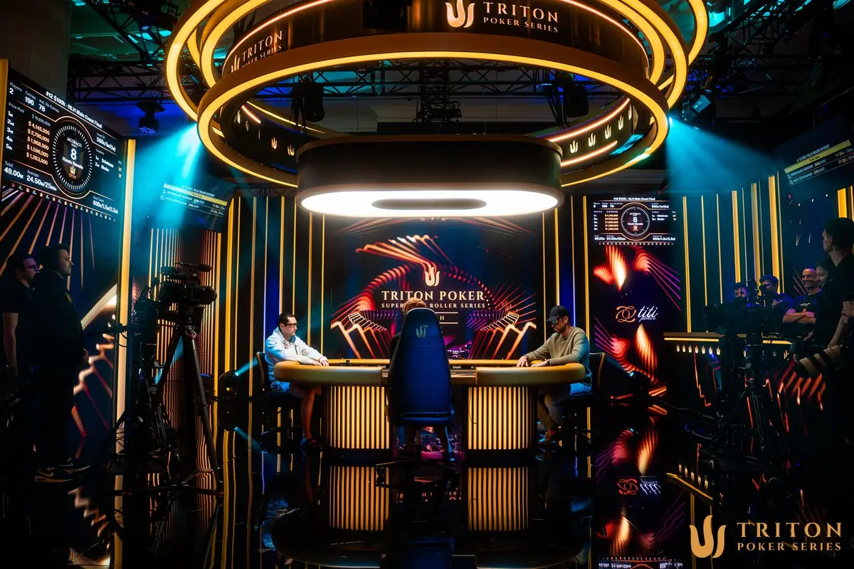 Heads-up at the Triton Jeju II Main Event Nick Schulman and Bernhard Binder heads-up at the Triton Jeju II $100,000 Main Event final table