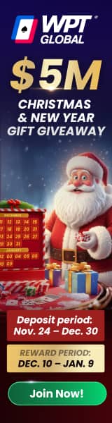 WPT Global $5M Christmas & New Year Gift Giveaway