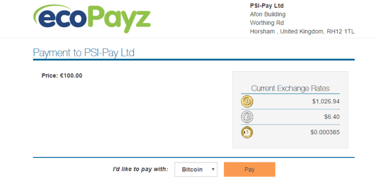 ecoPayz-Bitcoin