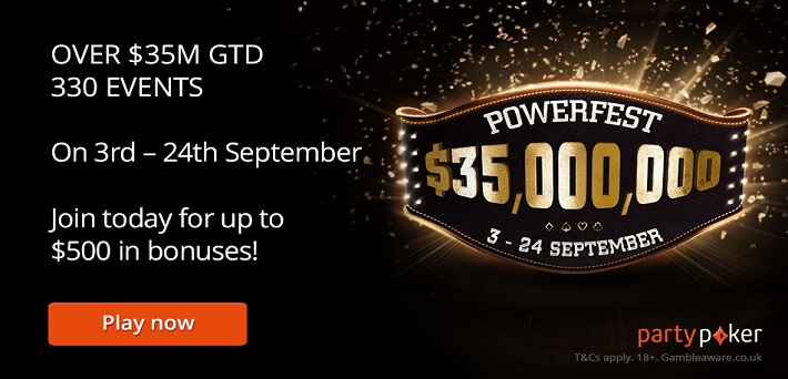 Partypoker Powerfest VI Schedule released