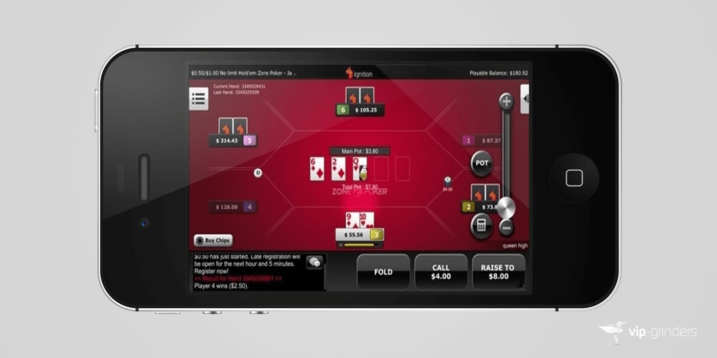 Ignition Casino Mobile Poker App Table