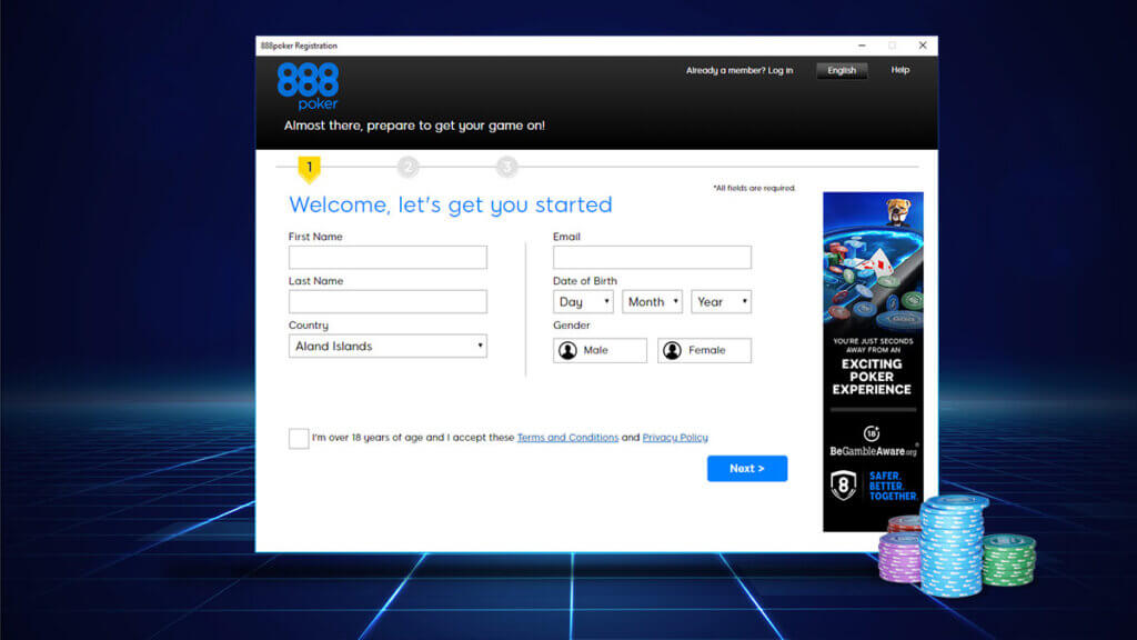 888 Poker Sign Up