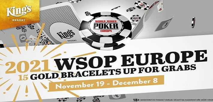 €12,000,000 GTD at 2021 WSOP Europe from Nov 19 – Dec 8!