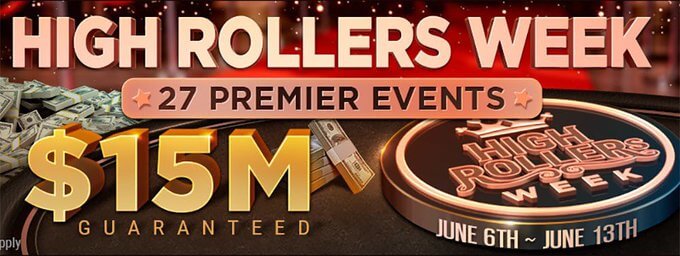 $15,300,000 GTD at the GGNetwork High Rollers Week from June 6-13