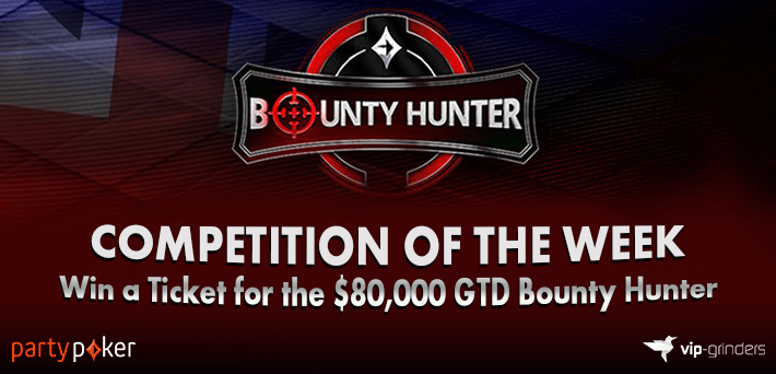 Sukai dan Bagikan pos ini di Media Sosial kami dan menangkan Tiket untuk partypoker Bounty Hunter $ 80.000 GTD