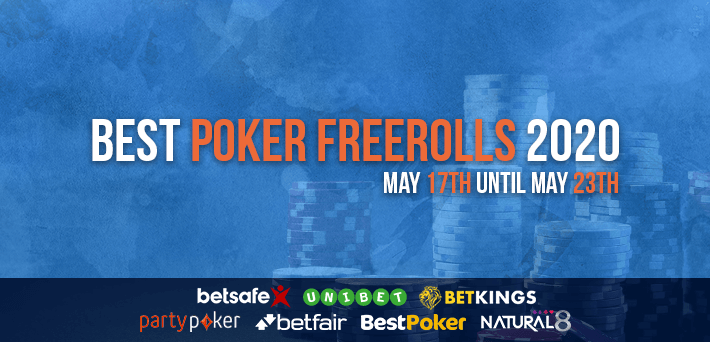 Freerolls Poker Terbaik 17 Mei - 23 Mei 2020