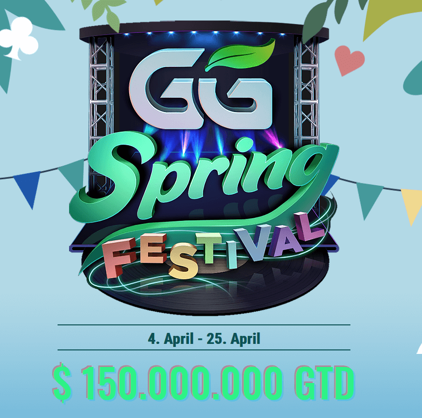 Um recorde de $ 150.000.000 GTD no GG Spring Festival de 4 a 25 de abril