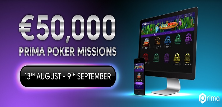 €50,000 Prima Poker Missions