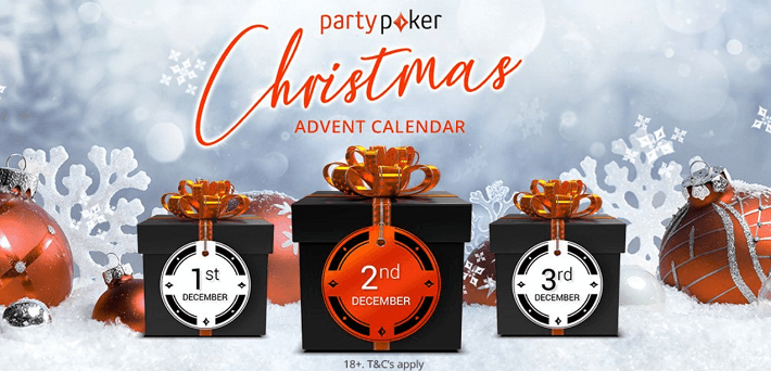 Calendário do advento do Natal de Partypoker