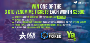 Win 3x $2,500 Tickets for the Venom ME with $8M GTD for Free!