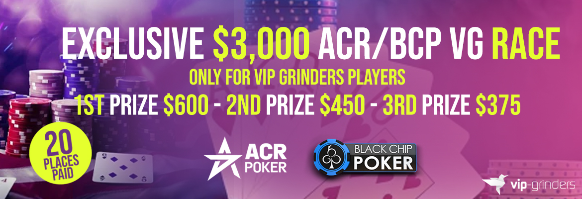 $3,000 ACR/BCP VG Race $3,000 ACR/BCP VG Race