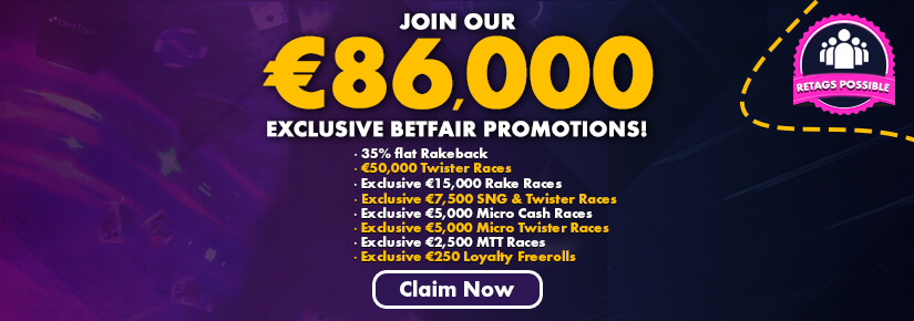 Betfair Promotions €86,000 Prize Pool August