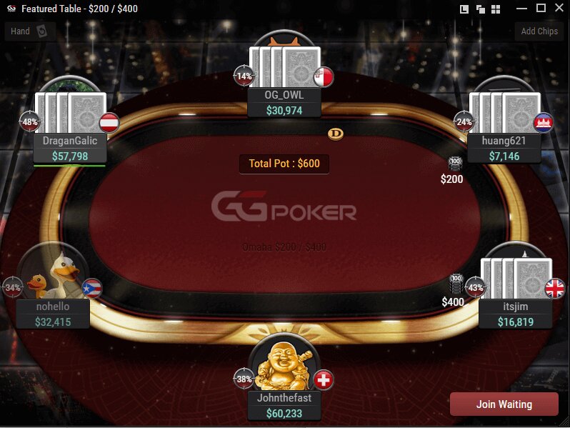 GGPoker Table