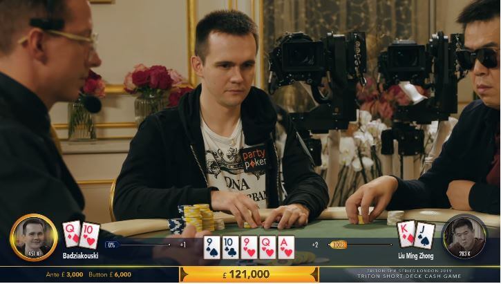 Poker Hand of the Week - Next Level Bluff Mikita Badziakouski di Triton Short Deck Cash Game