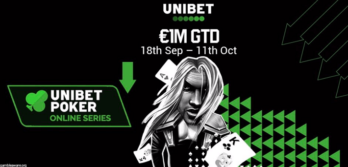 €1,000,000 GTD Unibet Online Series IX returns from September 18 - October 10