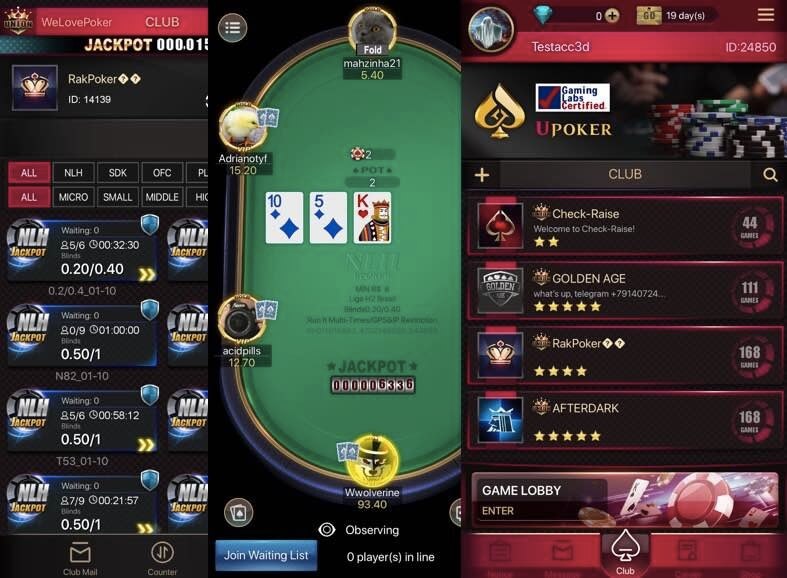 UPoker Review - How to find the best real money poker clubs