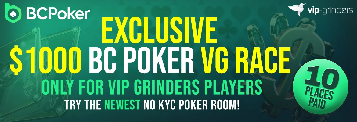 $1,000 BC Poker VG Race