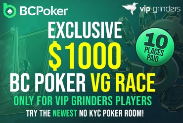 $1,000 BC Poker VG Race