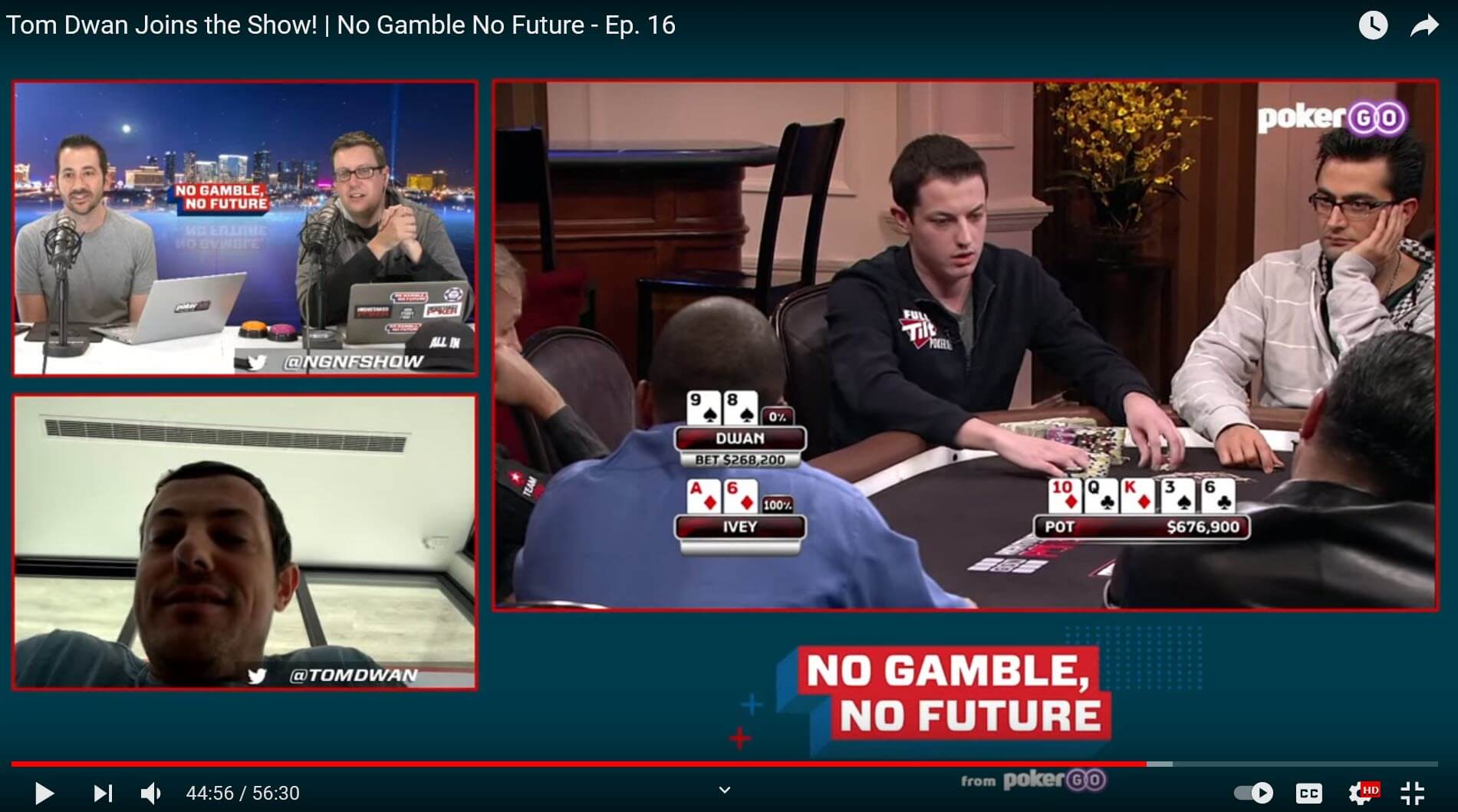 Tom Dwan conta suas melhores histórias degeneradas no No Gamle, No Future Show