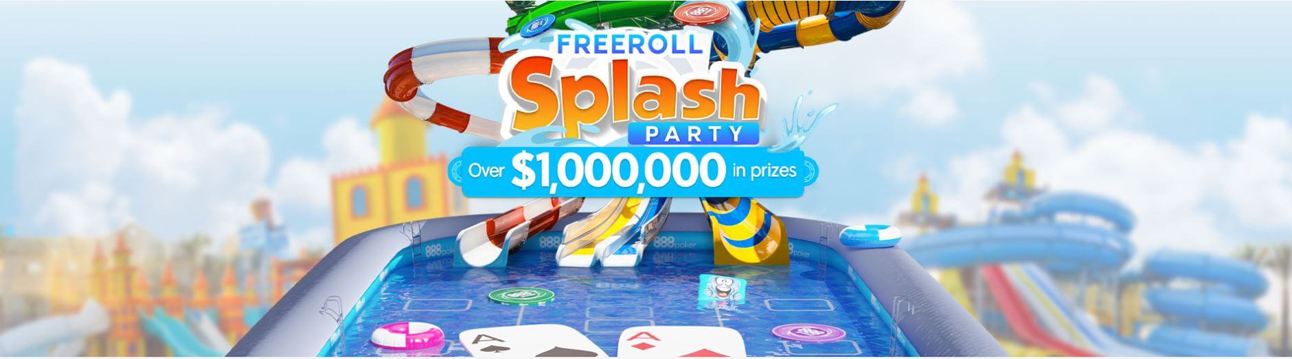 888poker lança Festa de Splash Freeroll de US$1.000.000!