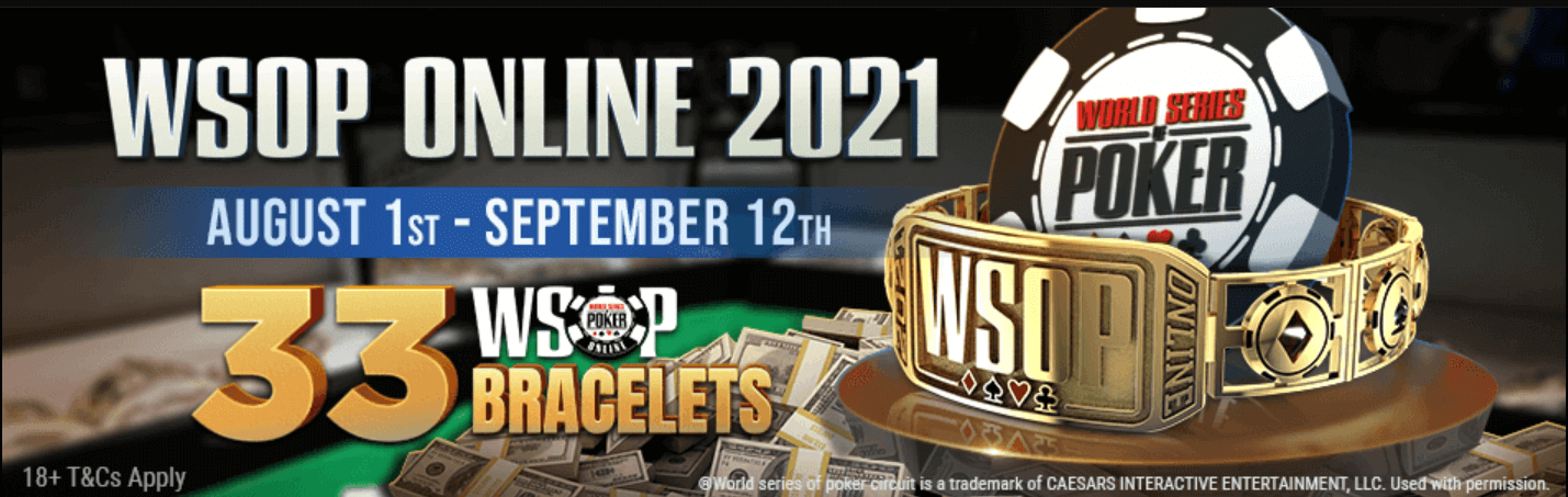 Ganhe um dos ingressos WSOP de 3 x US$500 jogando em nossos exclusivos Freerolls VIP-Grinders em setembro!