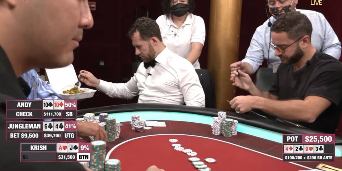 Poker Hand of the Week – Jungleman Makes Andy Stacks Fold An Overpair On The Turn