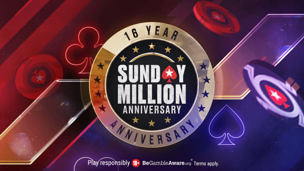 US$ 10.000.000 Garantidos no 16o Aniversário do PokerStars Sunday Million