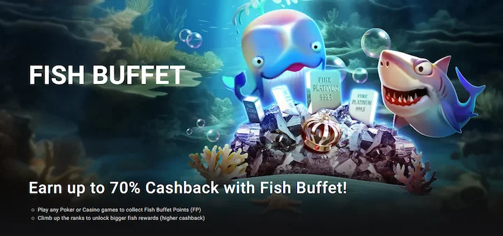 ggpoker ontario fish buffer up to 70% cashback