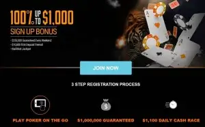 Best TigerGaming Poker Bonus Code