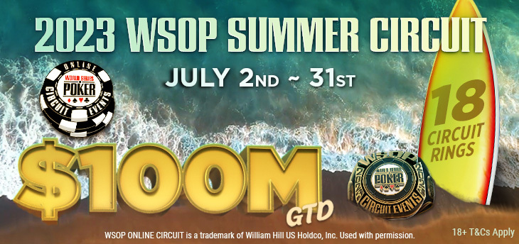 $100,000,000 Guaranteed At the WSOP Summer Circuit On GGNetwork