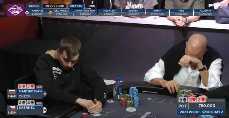 Andrew Robl accuses Martin Kabrhel of marking cards