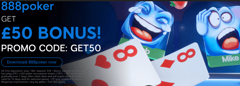 Poker online grátis no 888poker – pegue já seu bônus!