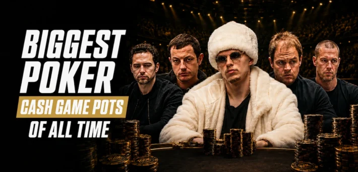 Biggest Poker Cash Game Pots of All Time featuring Ossi Ketola, Tom Dwan, Andrew Robl, Patrik Antonius, and Alan Keating