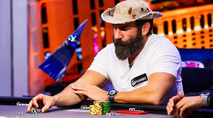 Dan Bilzerian Dan Bilzerian playing poker at a PokerGO event
