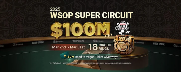wsop online 2025 at ggpoker with $100 million guaranteed