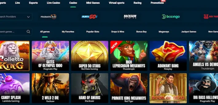 rolletto casino games