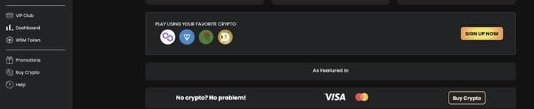 WSM Casino Website